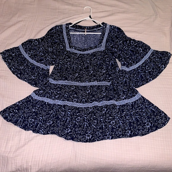 Free People Ruffle Tunic Dress - Picture 3 of 7